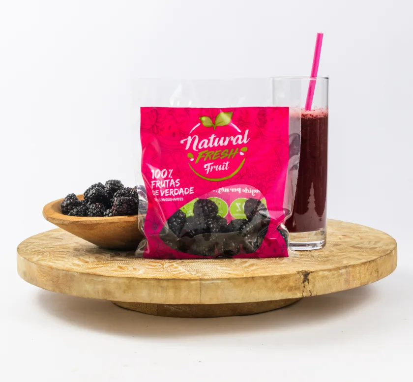 Fruta congelada porcionada Amora — Natural Fresh Fruit