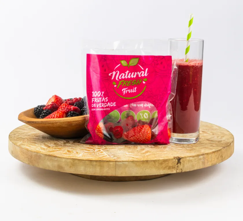 Fruta congelada porcionada Frutas Vermelhas — Natural Fresh Fruit