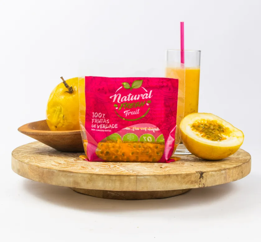 Fruta congelada porcionada Maracujá — Natural Fresh Fruit
