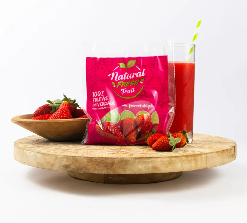 Fruta congelada porcionada Morango — Natural Fresh Fruit